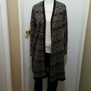 Indigo Long Knit Cardigan